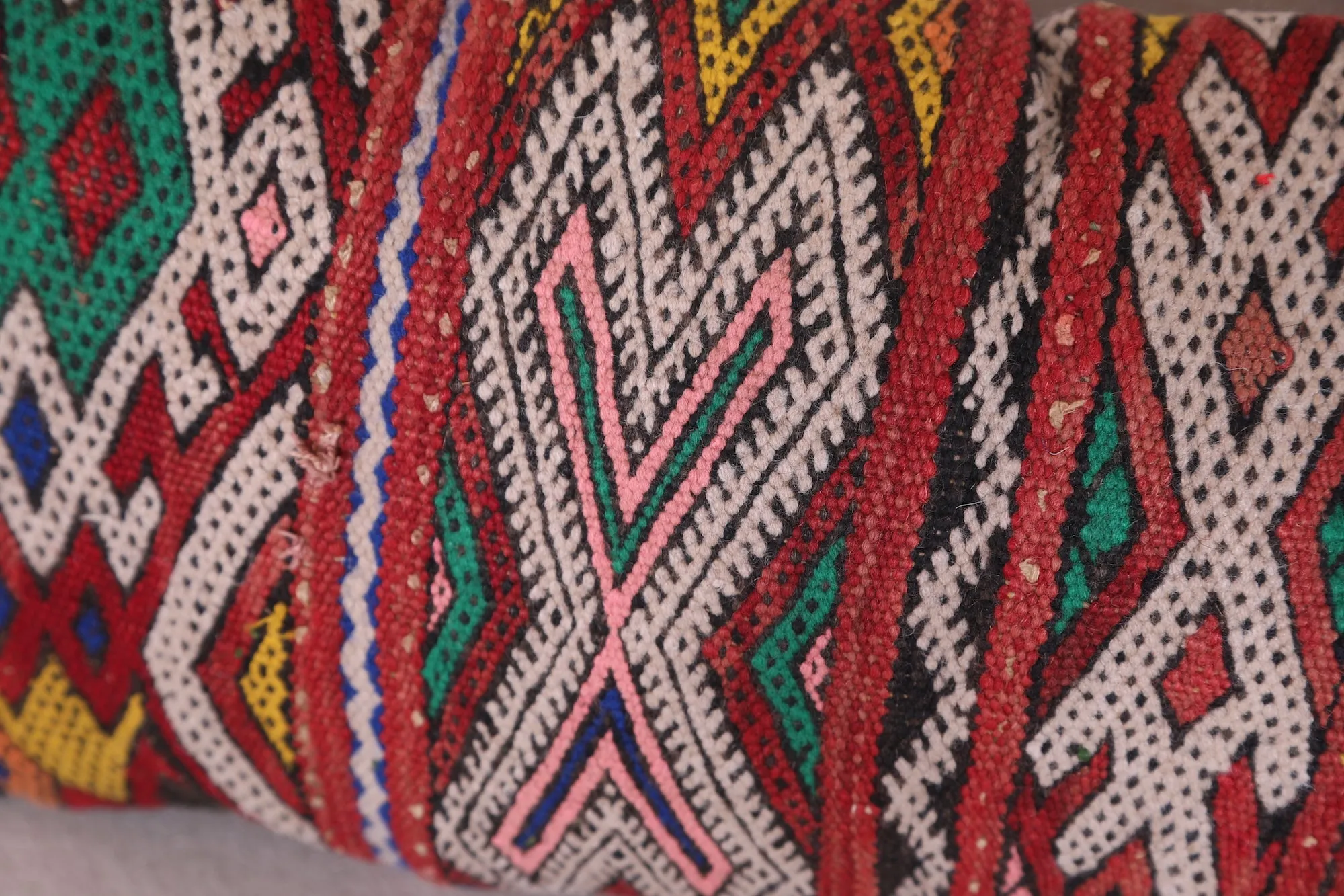 Long Moroccan Pillow 12.5 INCHES X 29.1 INCHES
