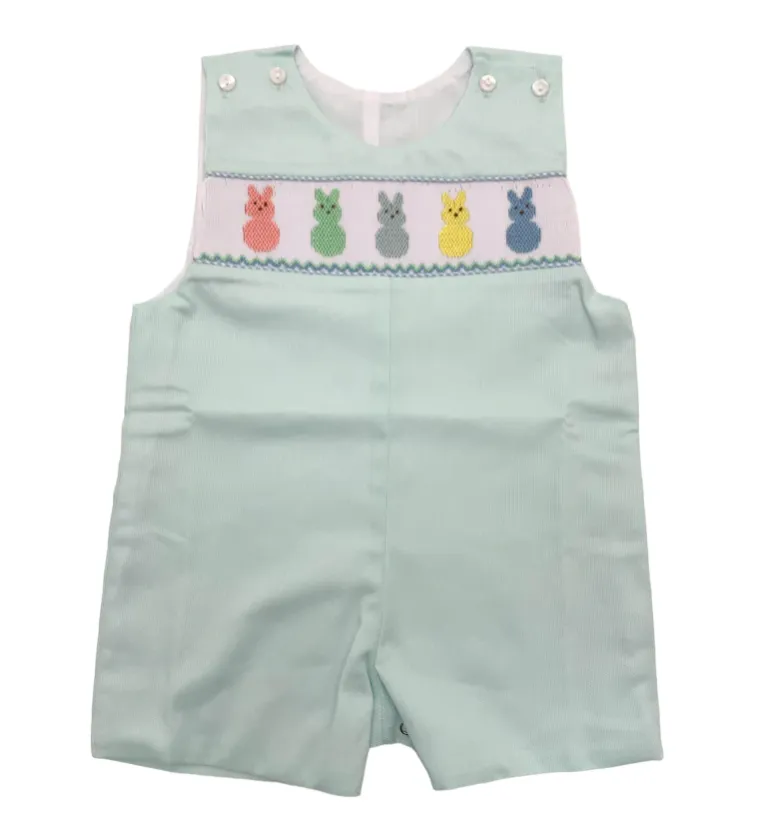 Lulu Bebe Peeps Smocked Bishop Dress