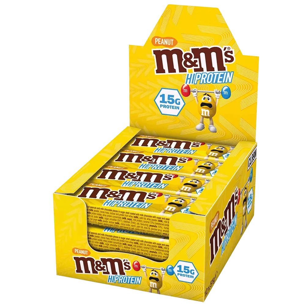 M&M's Protein Peanut Bar - 10x51g.