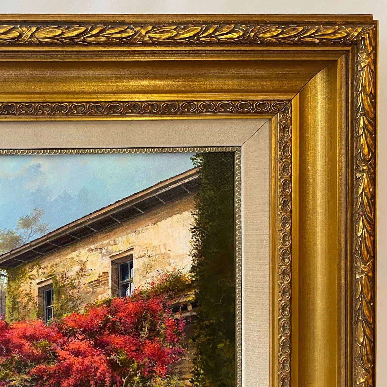 MAURICE HARVEY Oil on Canvas Painting, Mission Tapestry, California