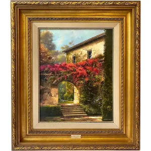 MAURICE HARVEY Oil on Canvas Painting, Mission Tapestry, California