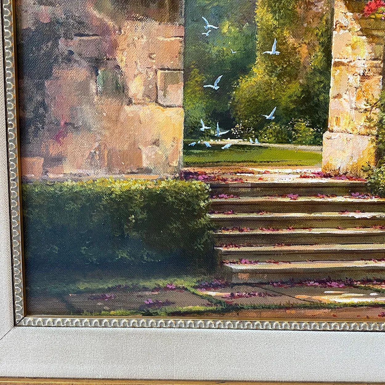 MAURICE HARVEY Oil on Canvas Painting, Mission Tapestry, California