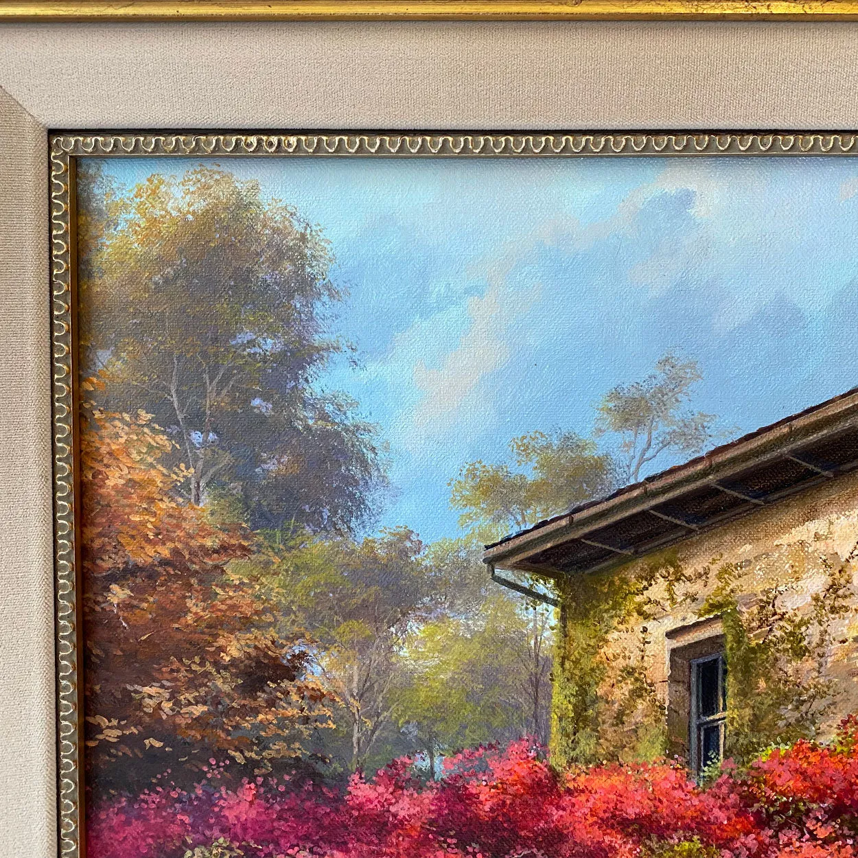 MAURICE HARVEY Oil on Canvas Painting, Mission Tapestry, California