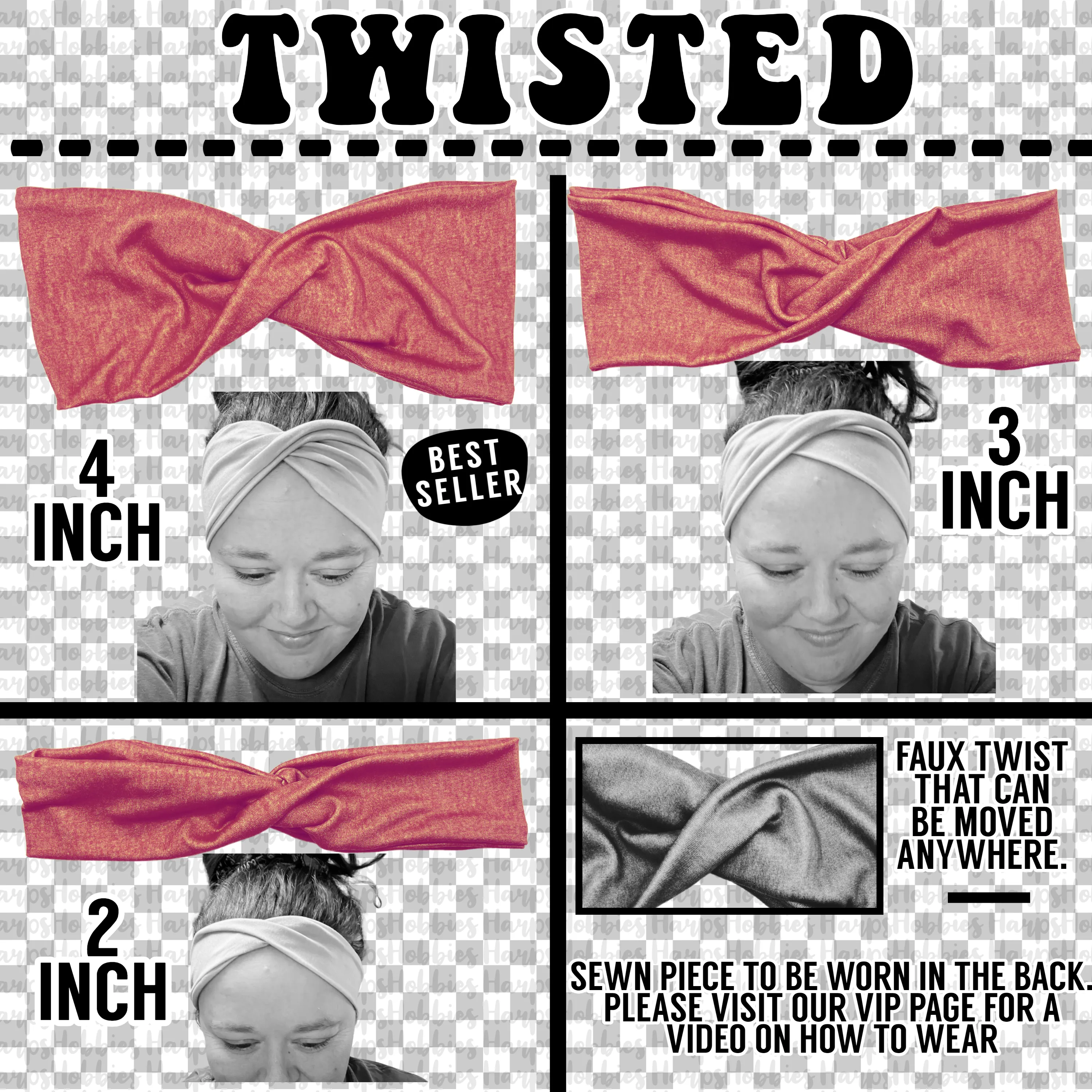 Merlot Stars Headband