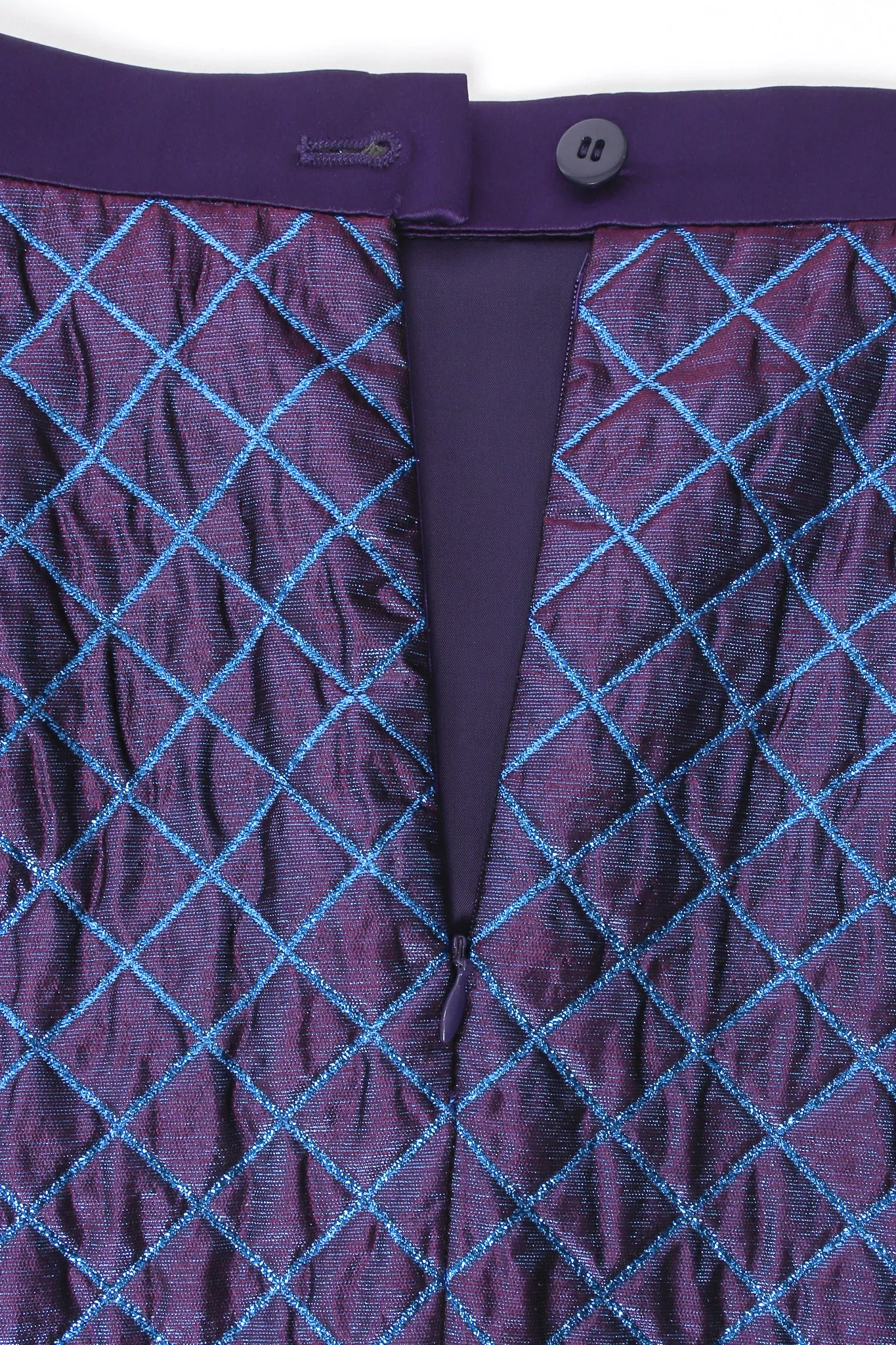 Metallic Diamond Brocade Jacket & Skirt Set