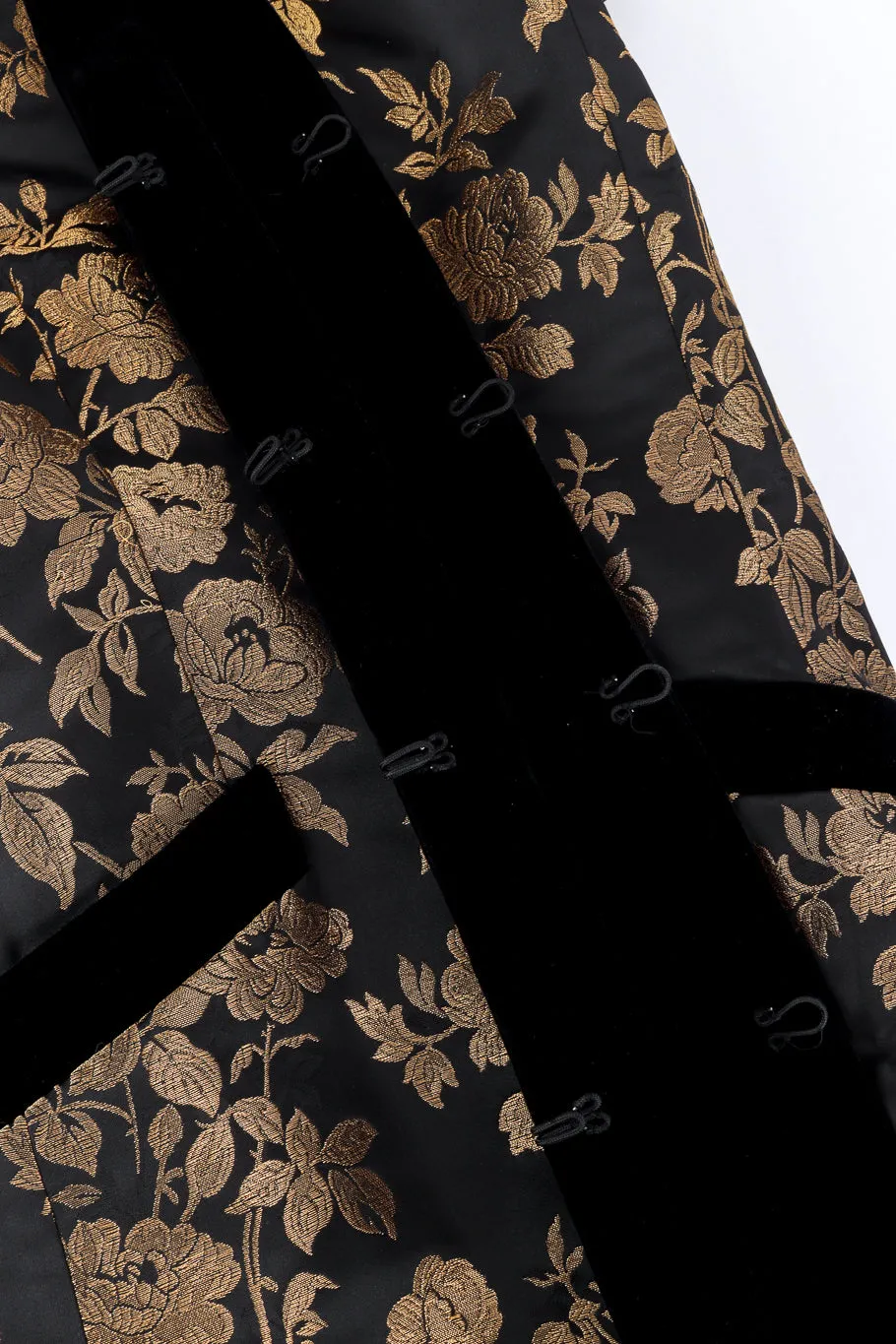 Metallic Floral Brocade Duster & Pant Set