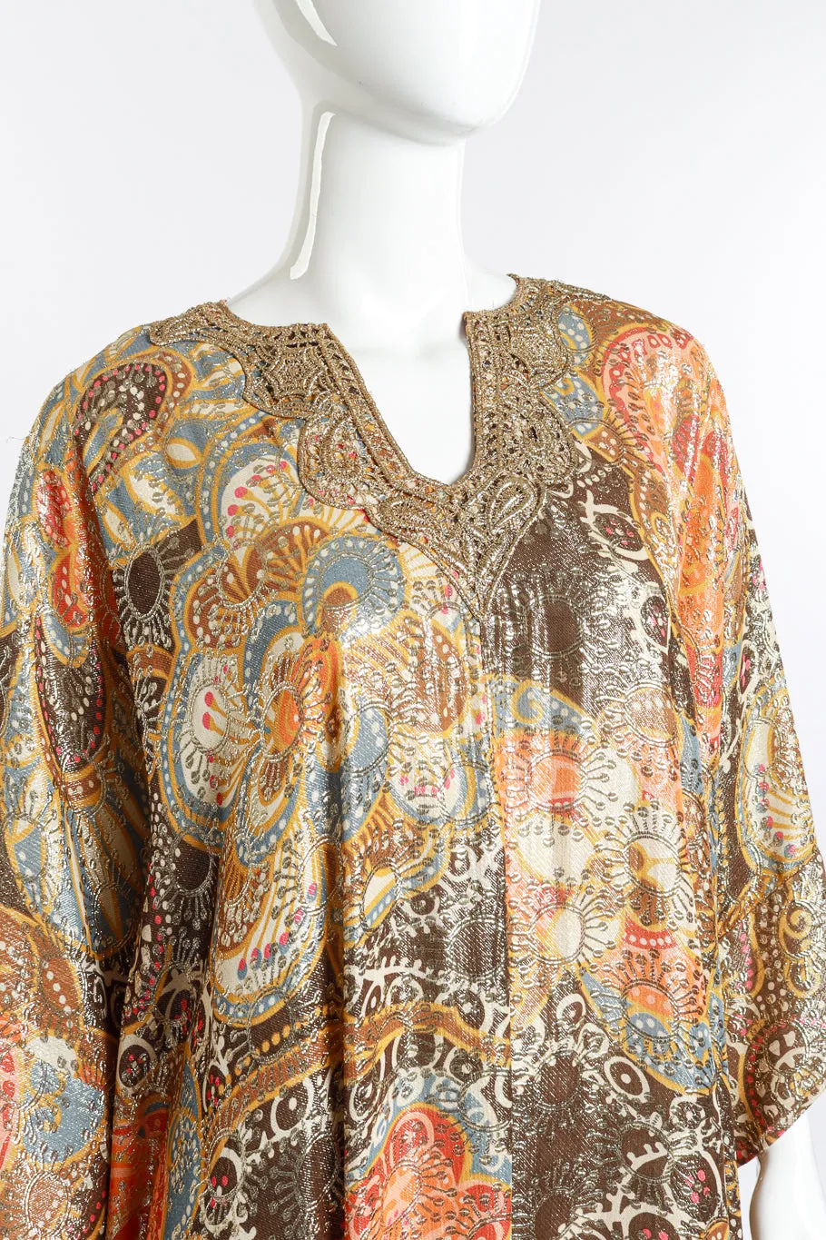 Metallic Floral Hostess Caftan