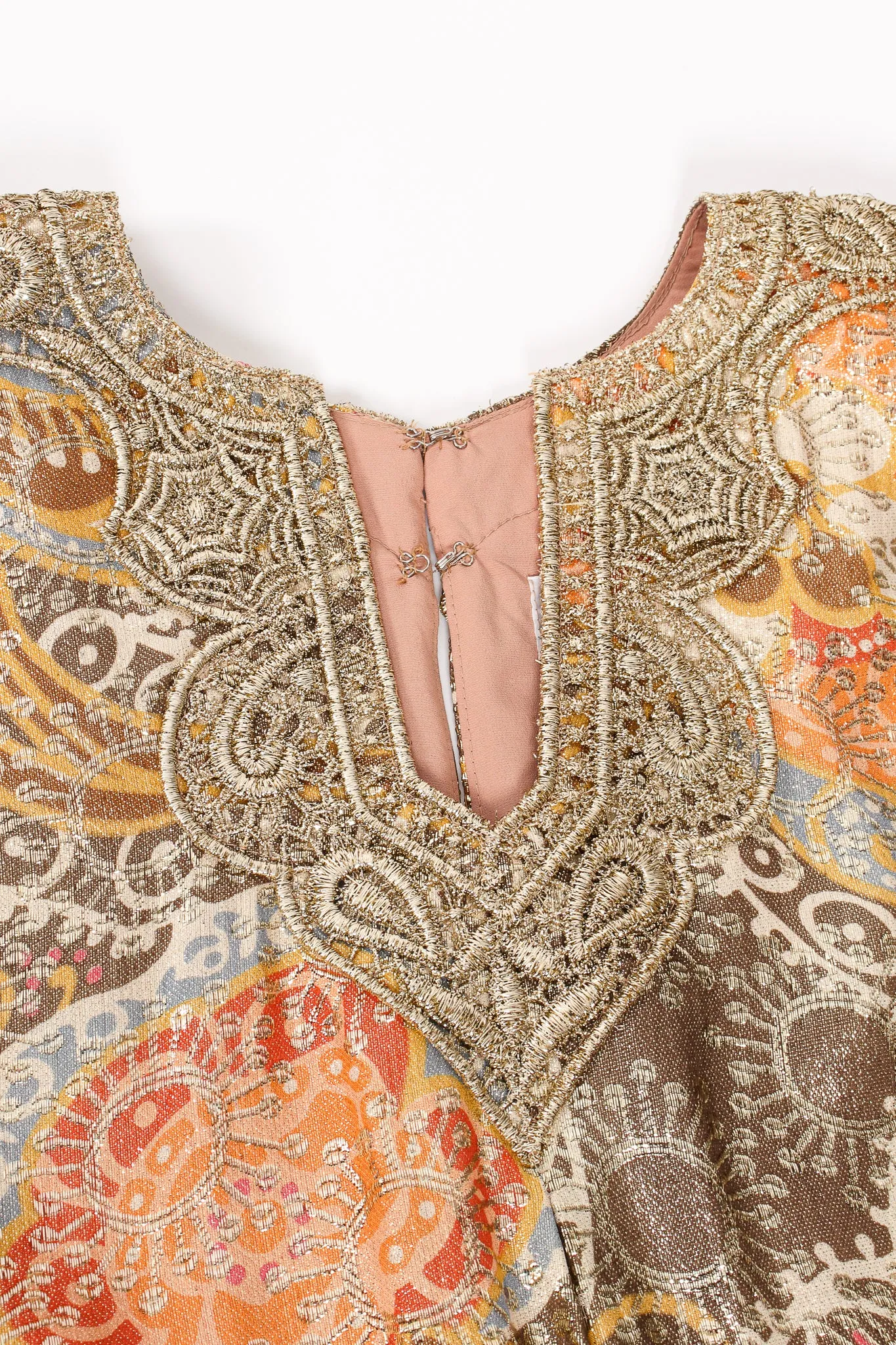 Metallic Lamé Brocade Caftan