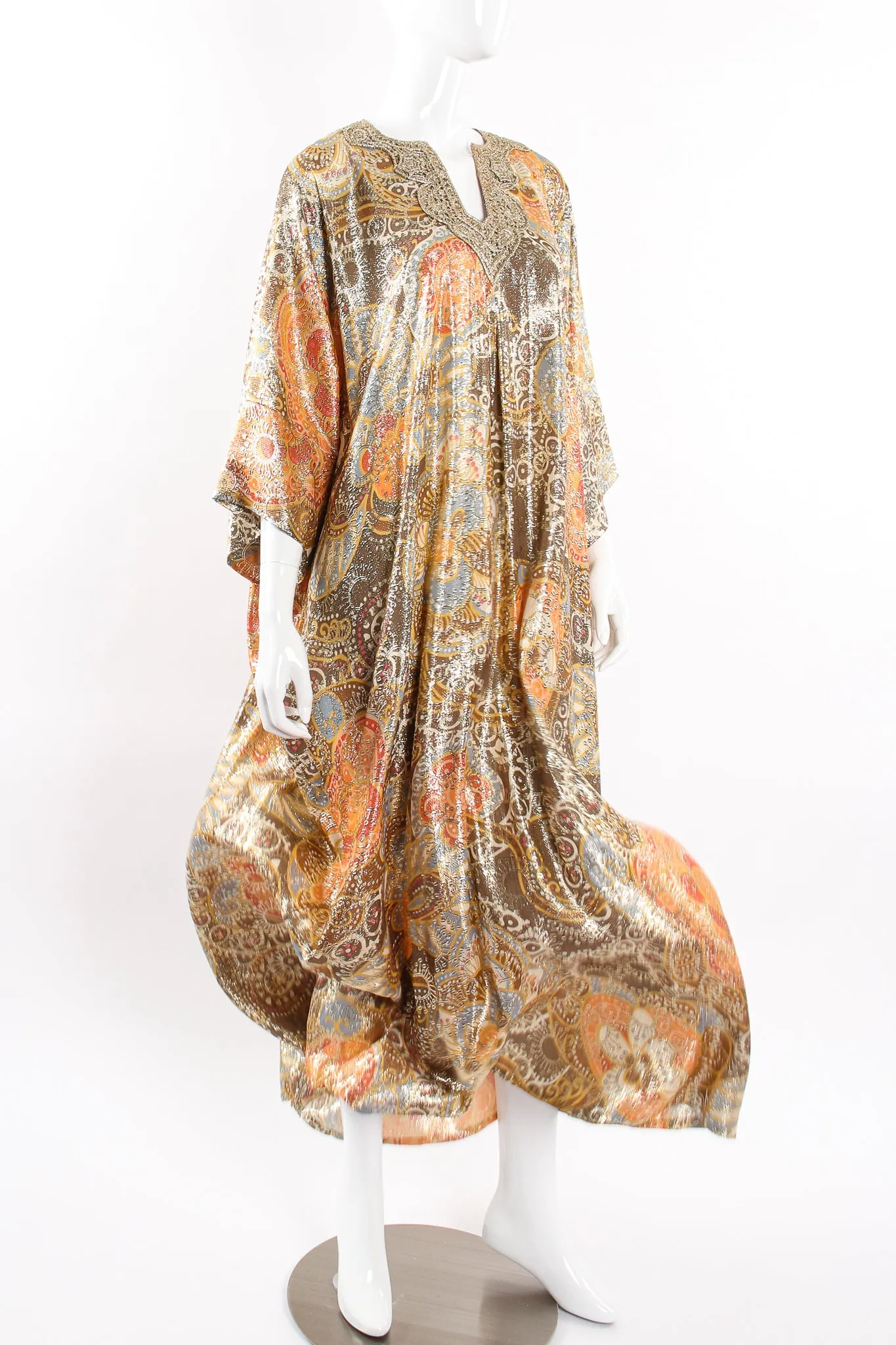 Metallic Lamé Brocade Caftan
