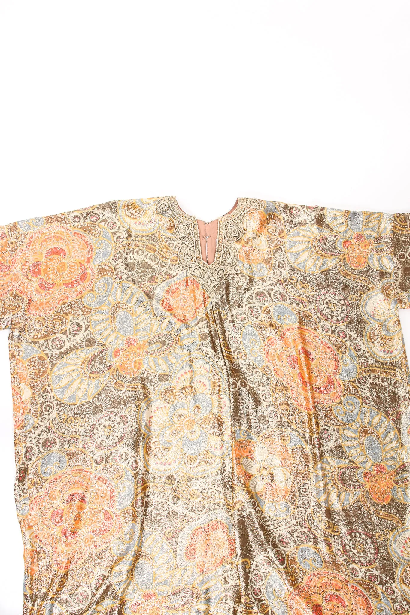 Metallic Lamé Brocade Caftan