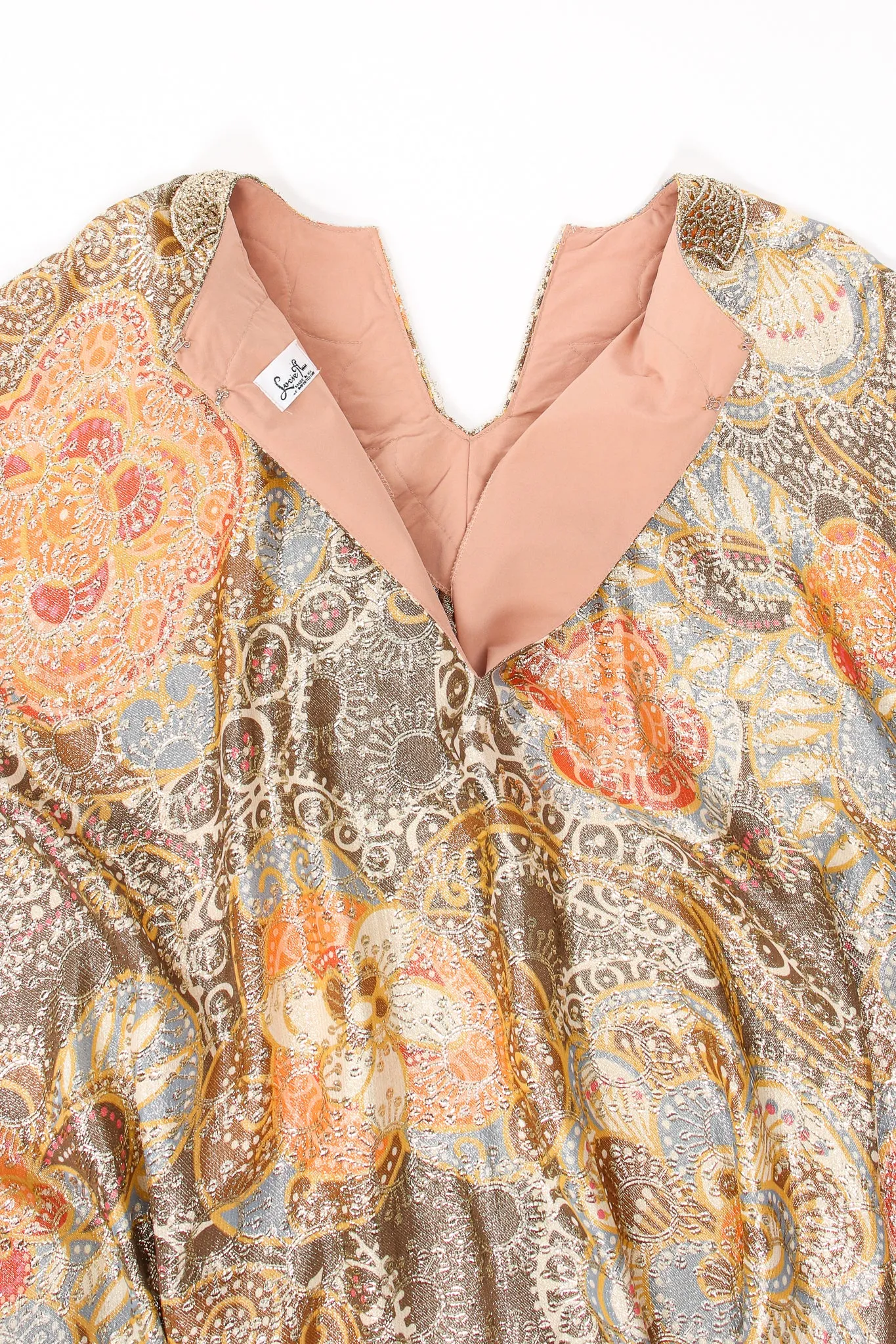 Metallic Lamé Brocade Caftan
