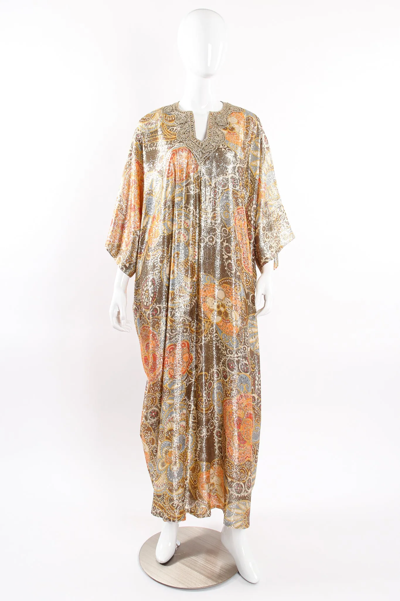 Metallic Lamé Brocade Caftan