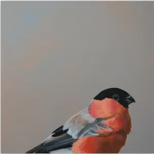 Mincing Mockingbird - Wings on Wood - 8"x 8" Woodblock Print - 'Bullfinch' #W3026