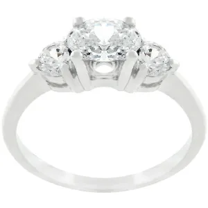 Miranna Three Stone Oval Serenade Engagement Ring  | 1.5ct