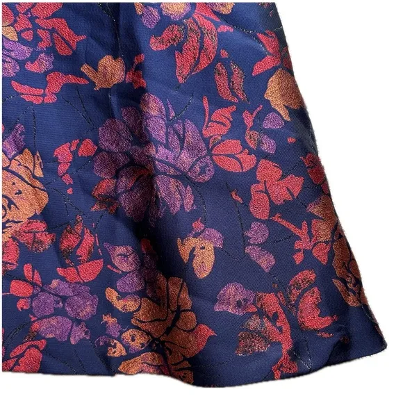 ModCloth Floral Sleeveless Spring Feminine A Line Blue Mini Print Dress size 2