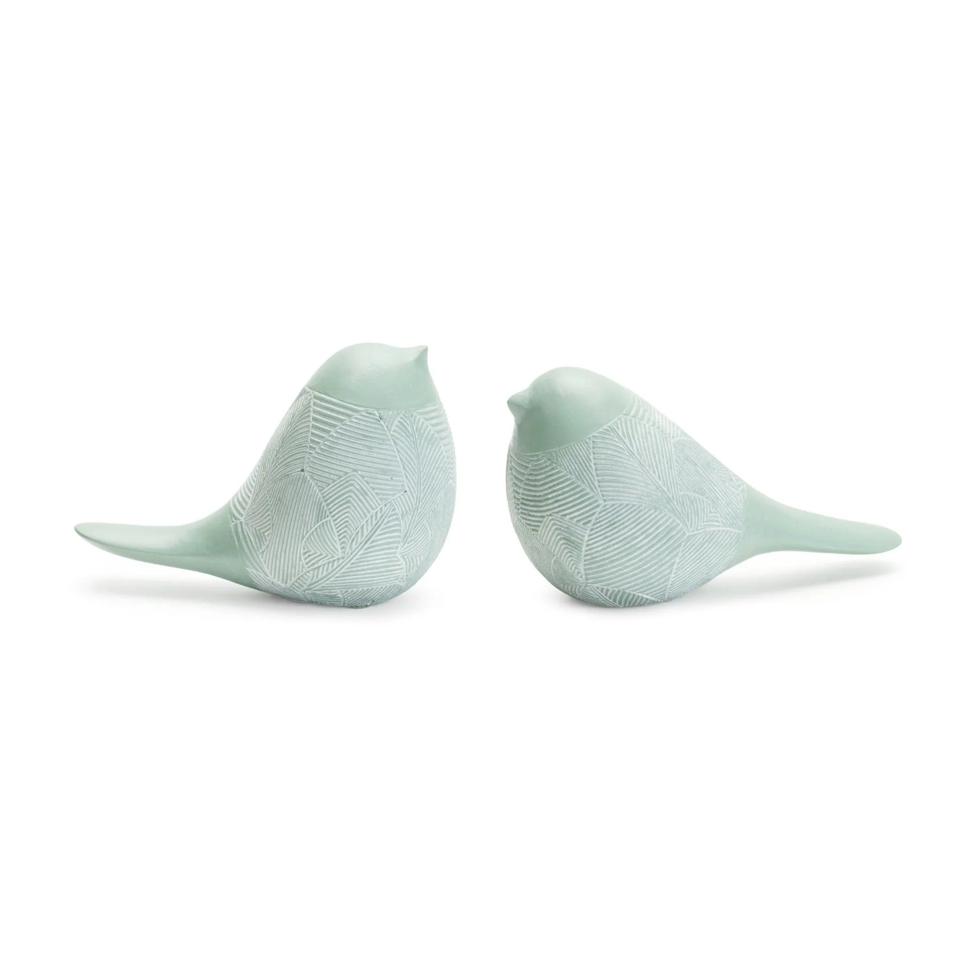 Modern Etched Bird Figurine (set of 4)