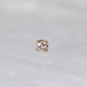 Morganite Prong Threadless End