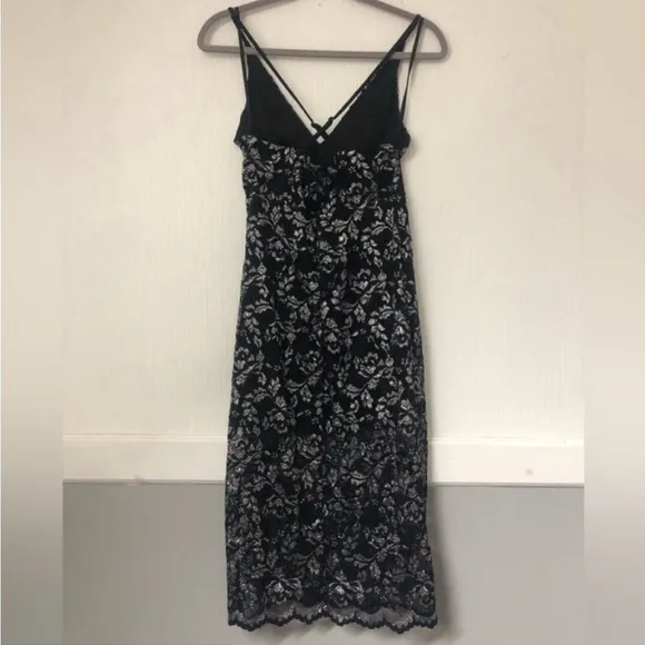 NBD Dress Sitabella in Black and Silver
