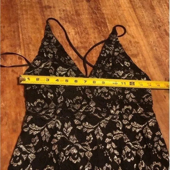 NBD Dress Sitabella in Black and Silver