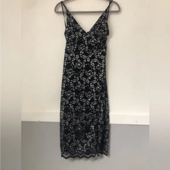 NBD Dress Sitabella in Black and Silver