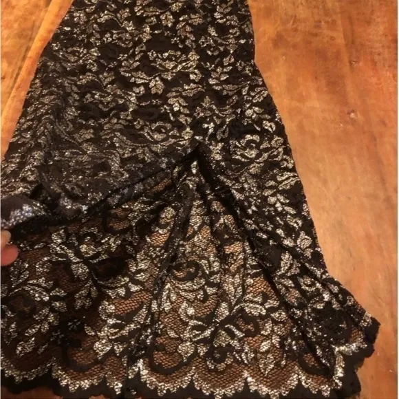 NBD Dress Sitabella in Black and Silver