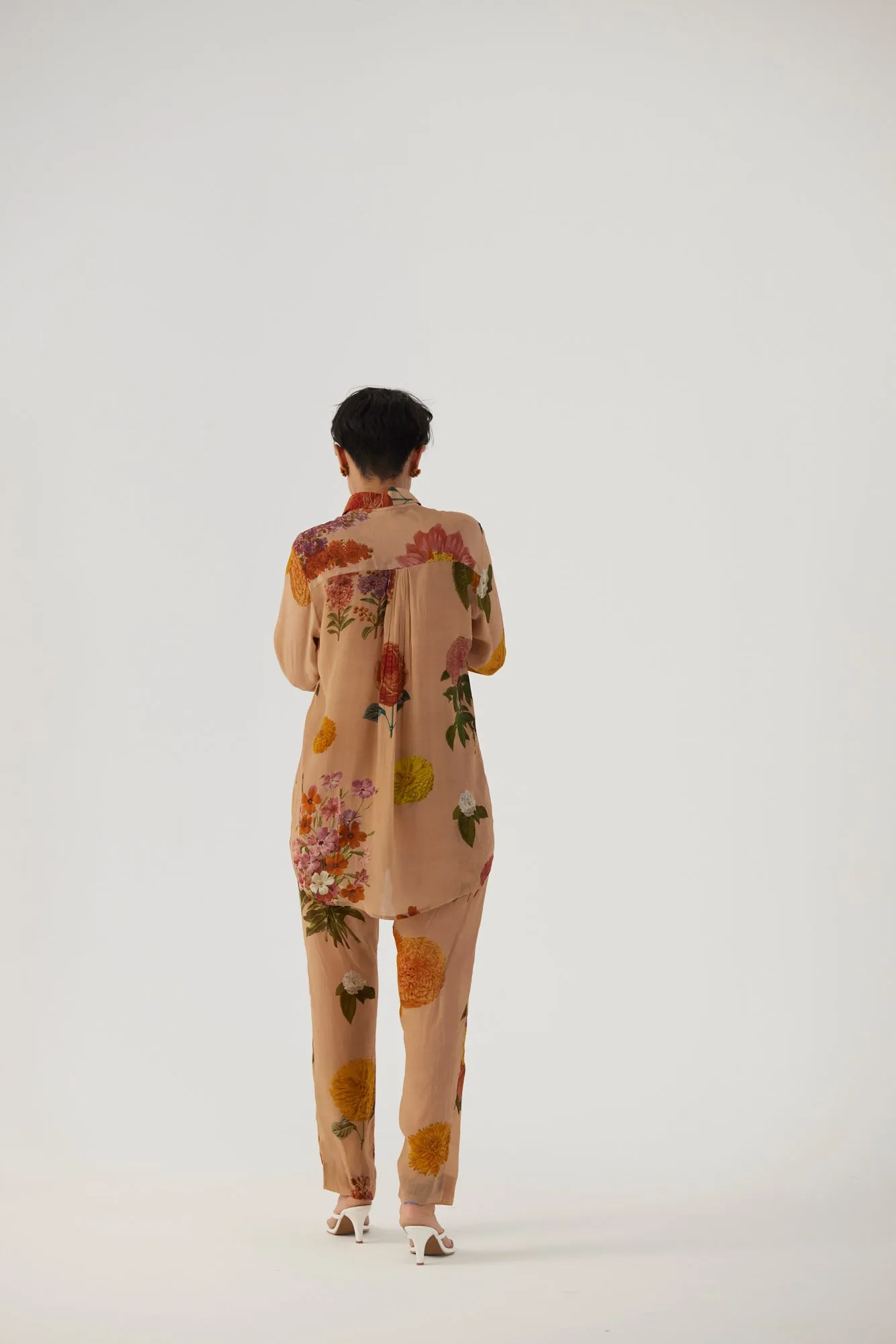 New Season Fall 24/Summer 25-Coord Set-Crepe-Vintage Garden Beige-YAMBB01-Fashion Edit Yam