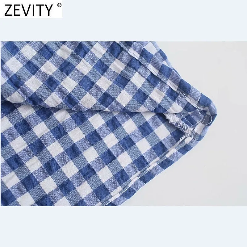 New Women Vintage Plaid