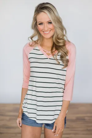 One Call Away Striped Top
