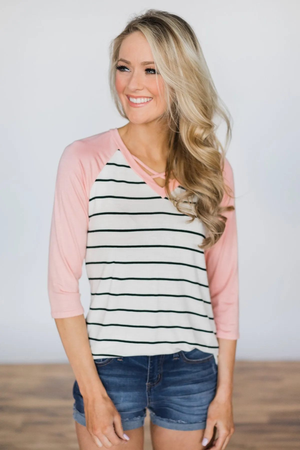 One Call Away Striped Top