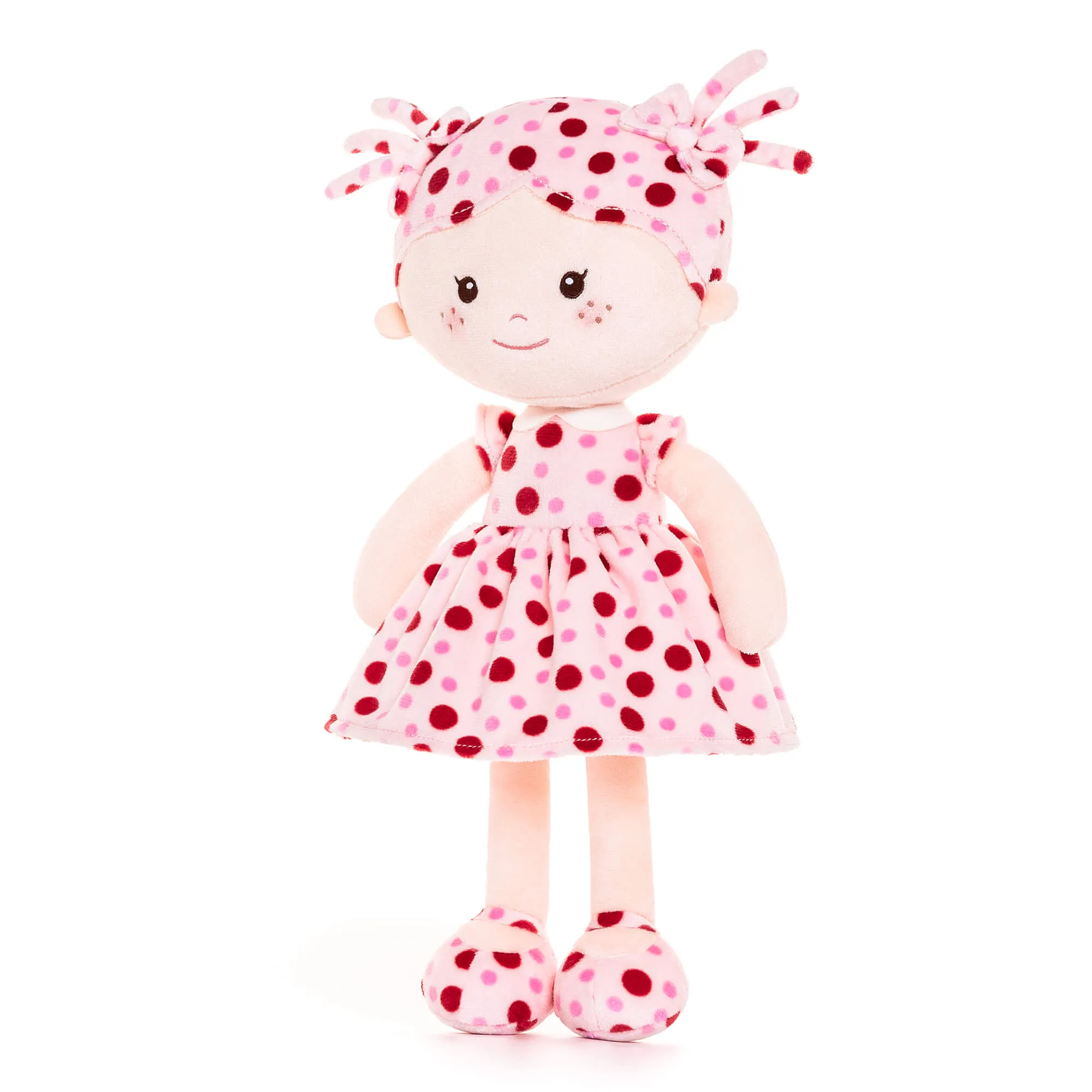 Onetoo 13-inch Personalized Mini Polka Dot Series Dolls Pink Dress Red Polka Girl Gifts
