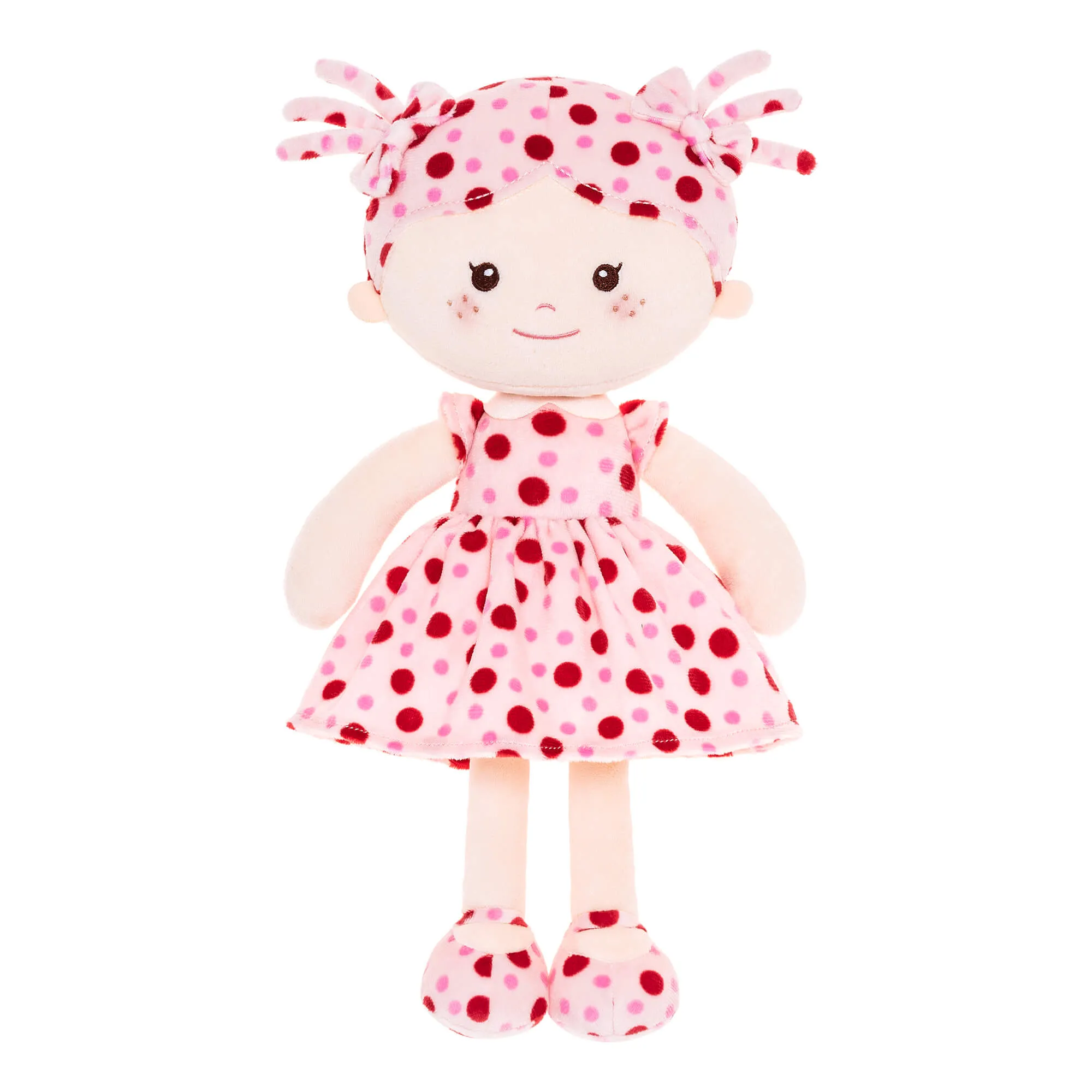 Onetoo 13-inch Personalized Mini Polka Dot Series Dolls Pink Dress Red Polka Girl Gifts