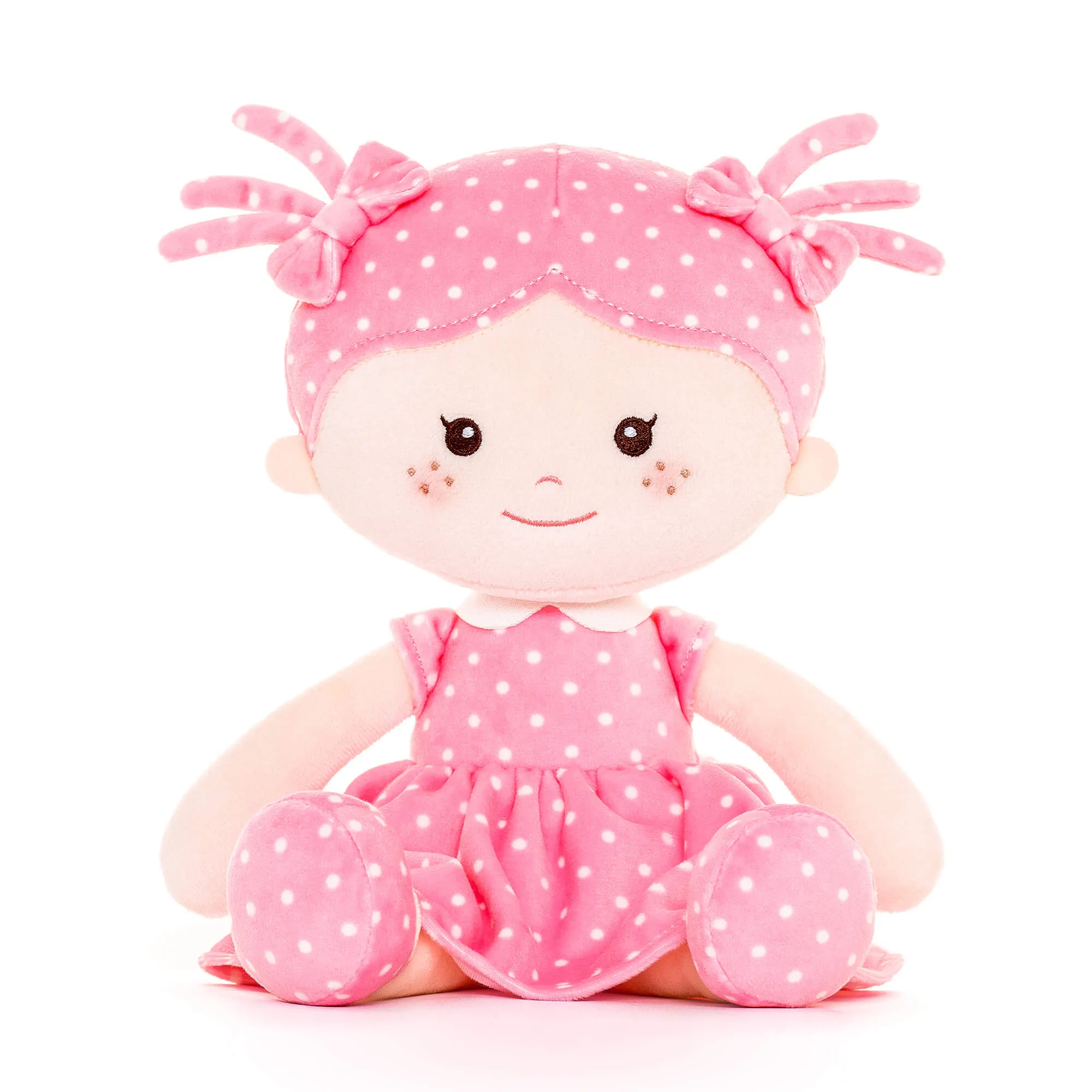 Onetoo 13-inch Personalized Mini Polka Dot Series Dolls Pink Dress White Polka Girl Gifts