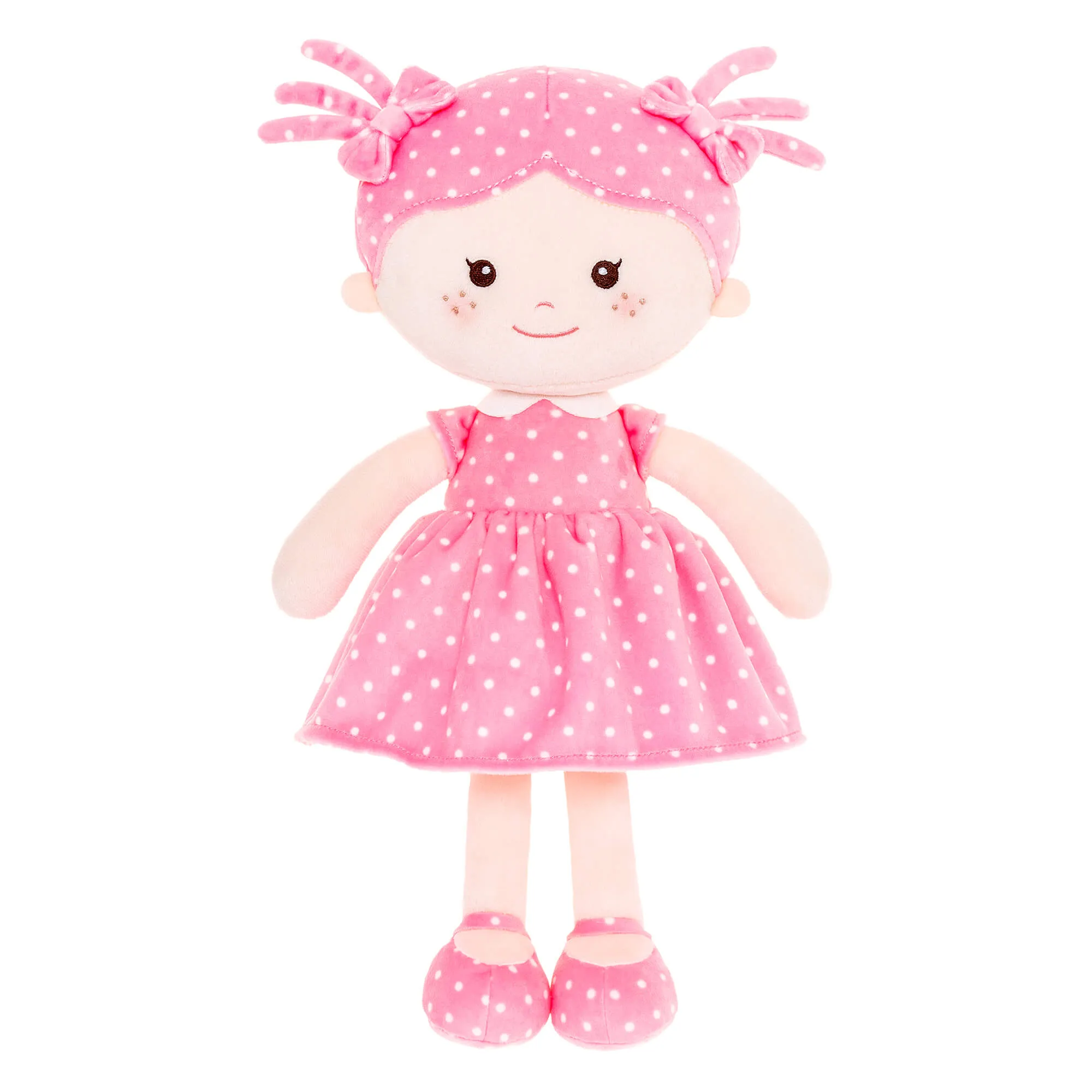 Onetoo 13-inch Personalized Mini Polka Dot Series Dolls Pink Dress White Polka Girl Gifts