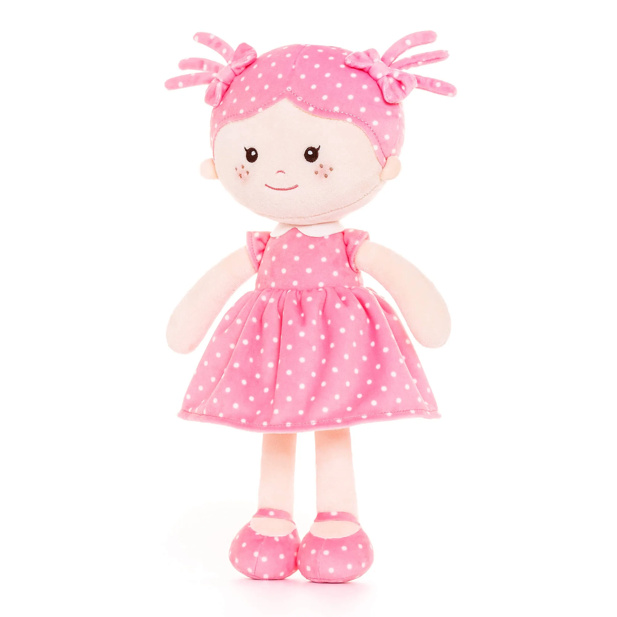 Onetoo 13-inch Personalized Mini Polka Dot Series Dolls Pink Dress White Polka Girl Gifts