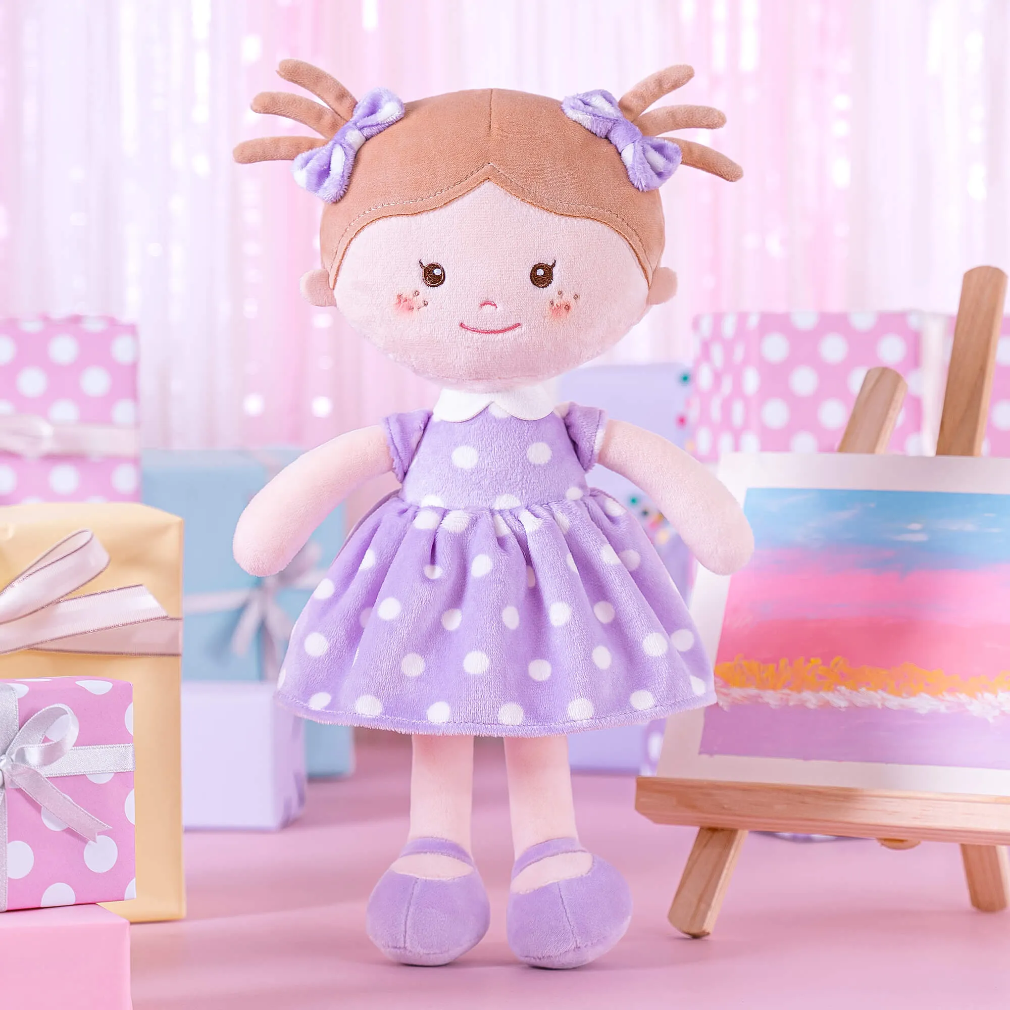 Onetoo 13-inch Personalized Polka Dot Series Dolls Best Girl Gifts