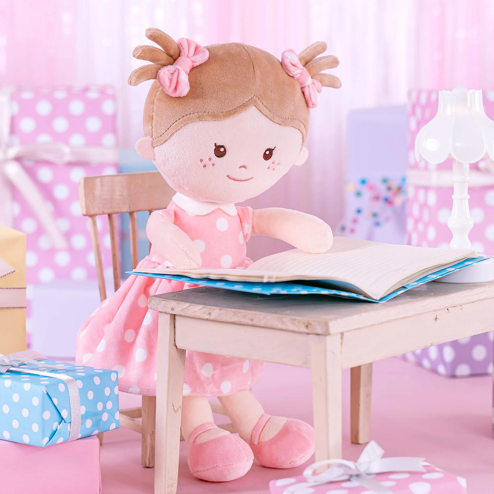 Onetoo 13-inch Personalized Polka Dot Series Dolls Best Girl Gifts