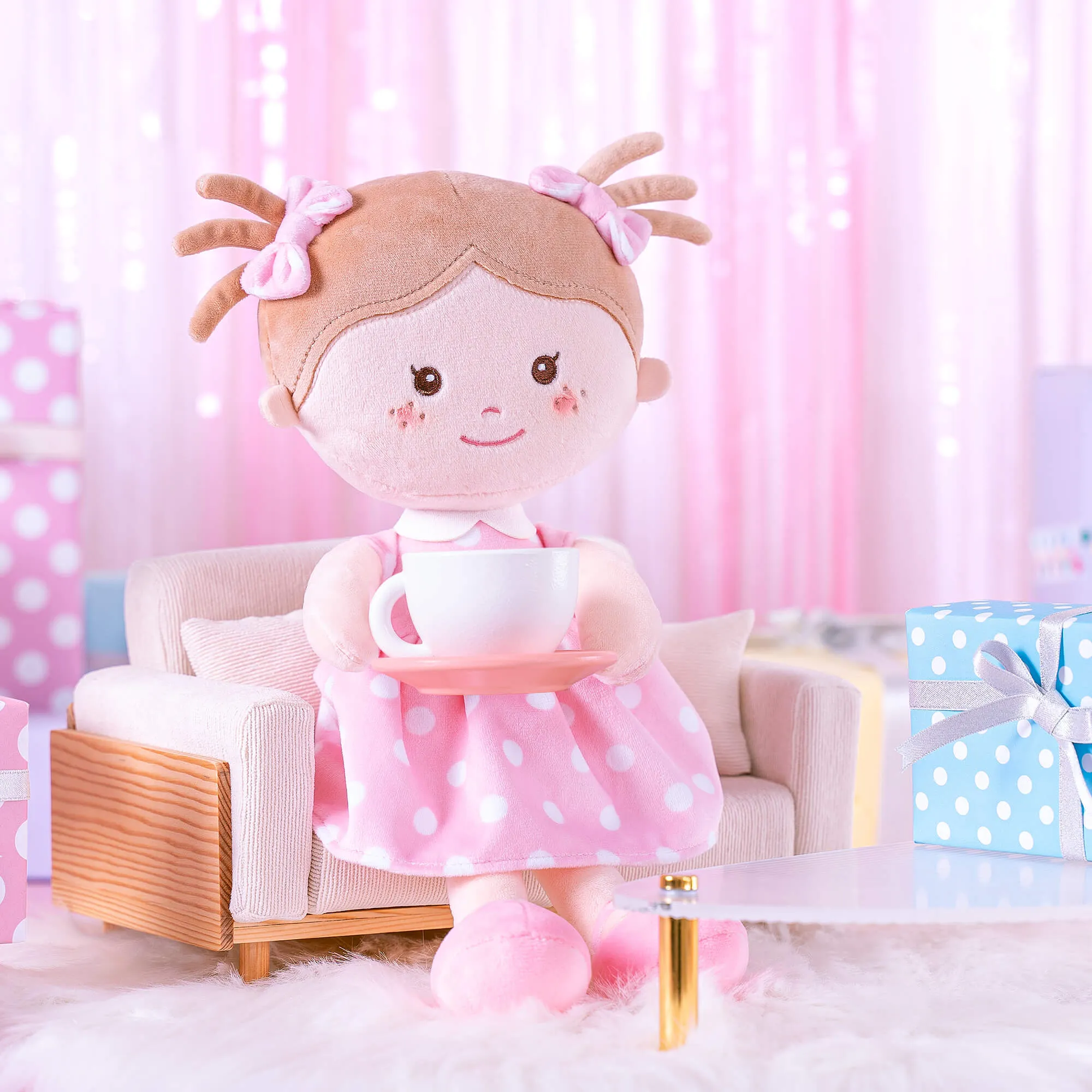 Onetoo 13-inch Personalized Polka Dot Series Dolls Best Girl Gifts