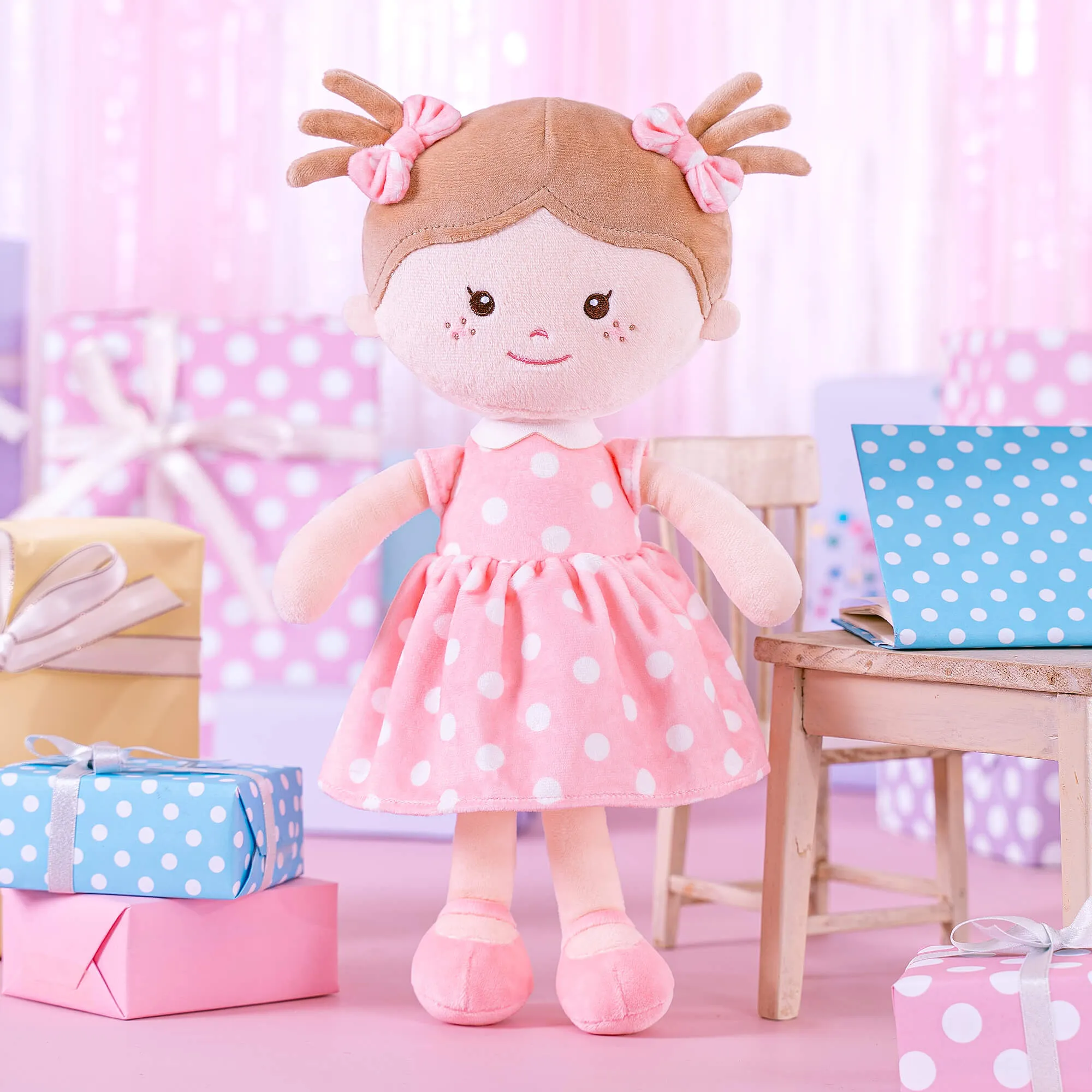 Onetoo 13-inch Personalized Polka Dot Series Dolls Best Girl Gifts