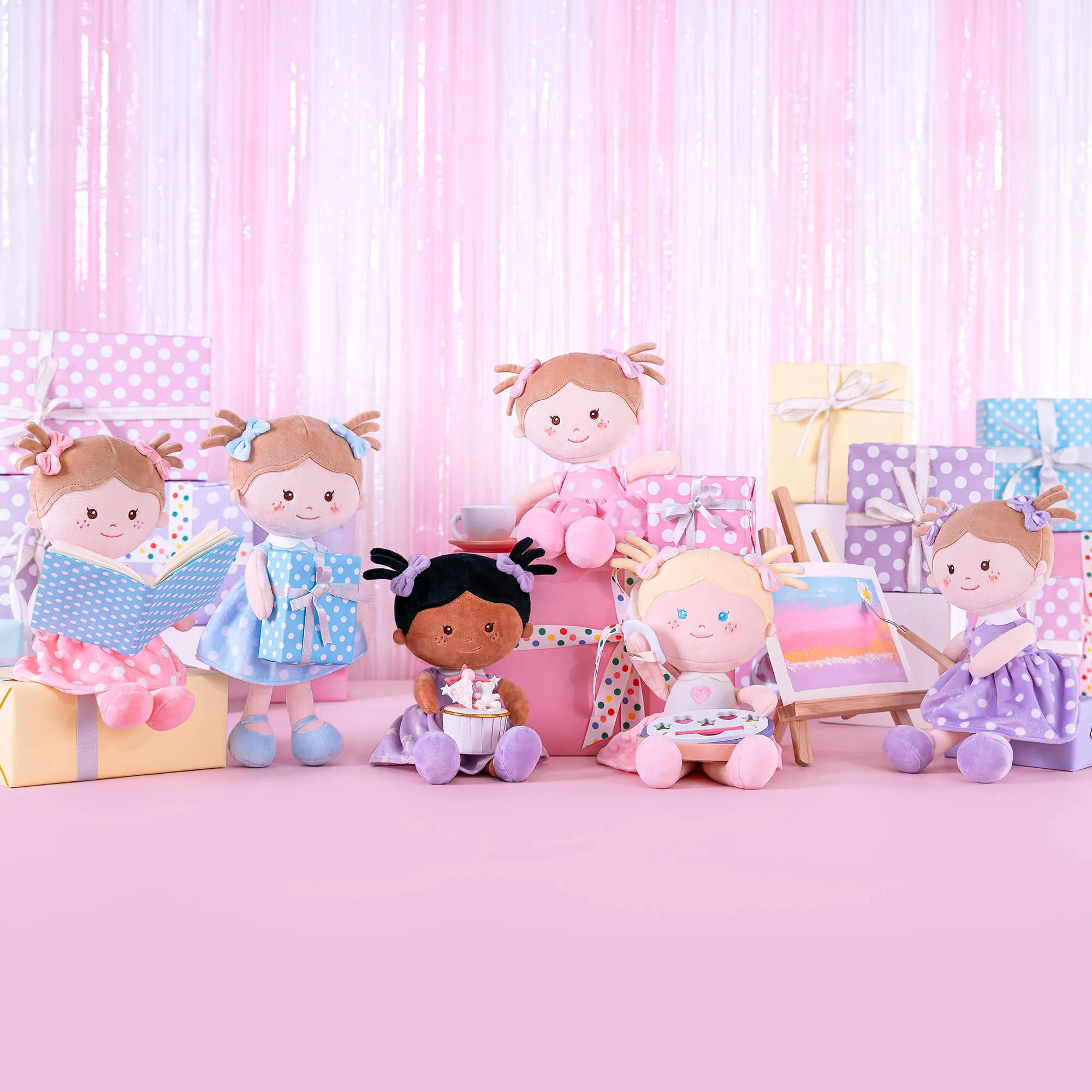 Onetoo 13-inch Personalized Polka Dot Series Dolls Best Girl Gifts