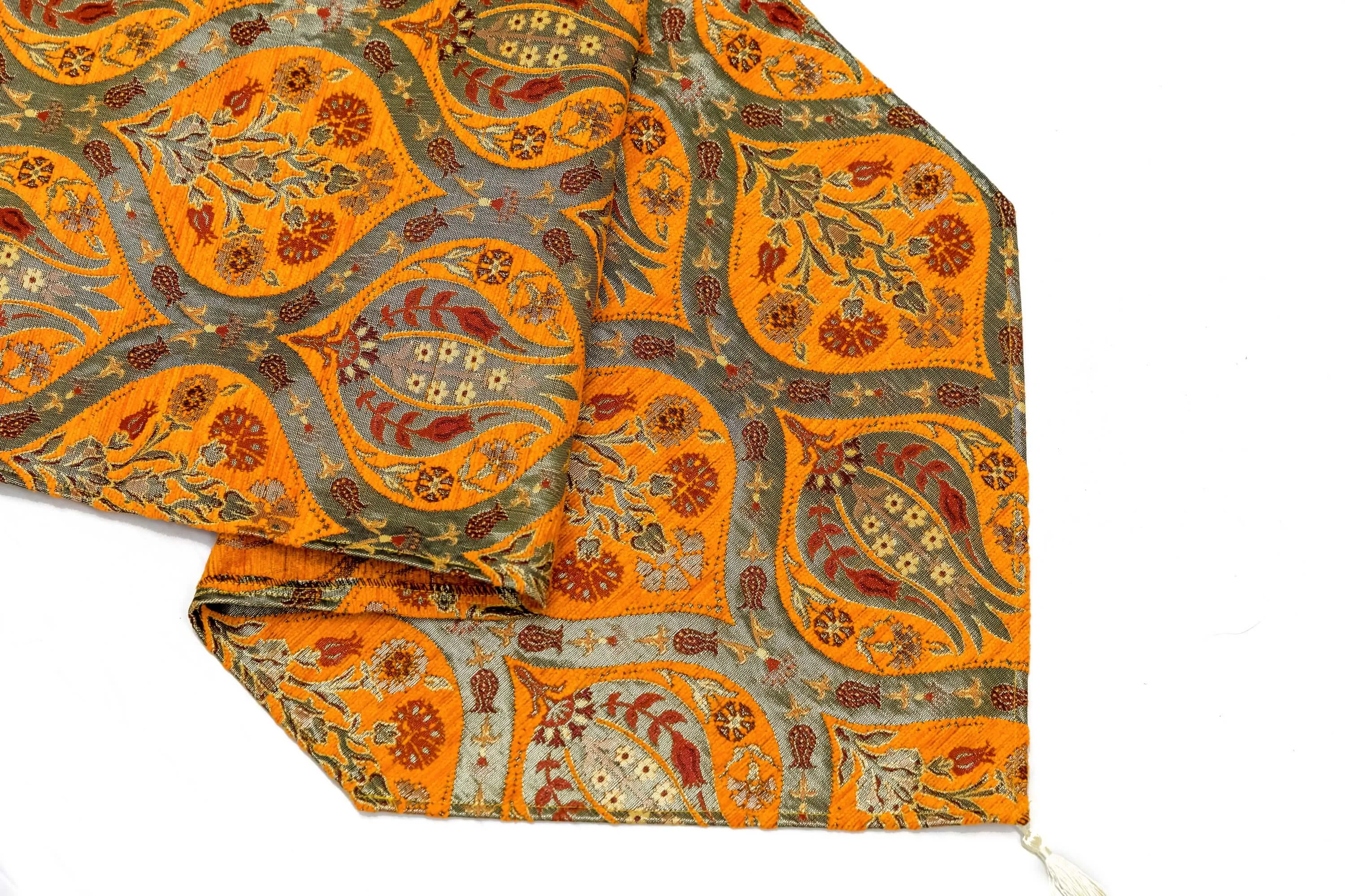 Orange Turkish Cotton Table Runner