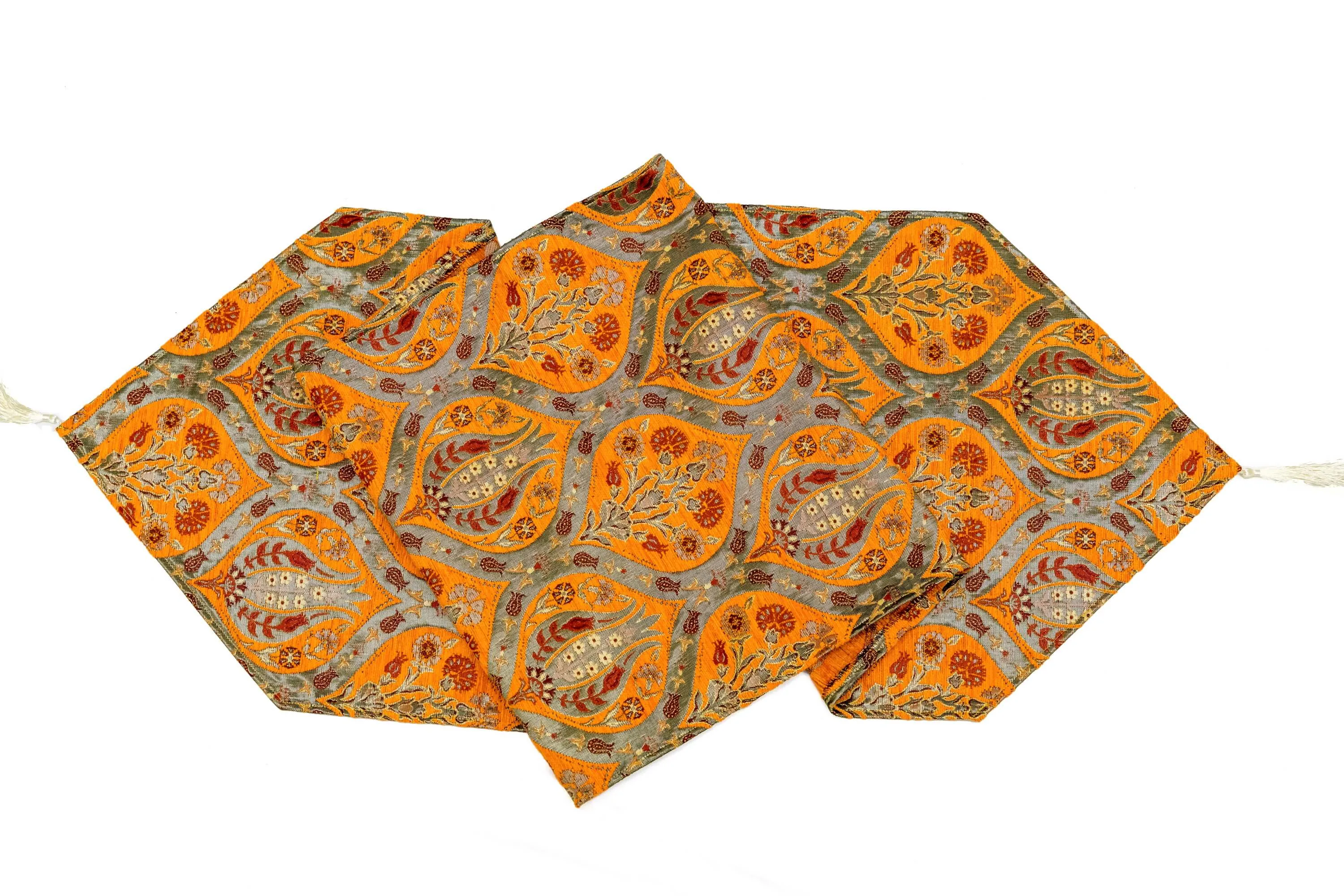 Orange Turkish Cotton Table Runner