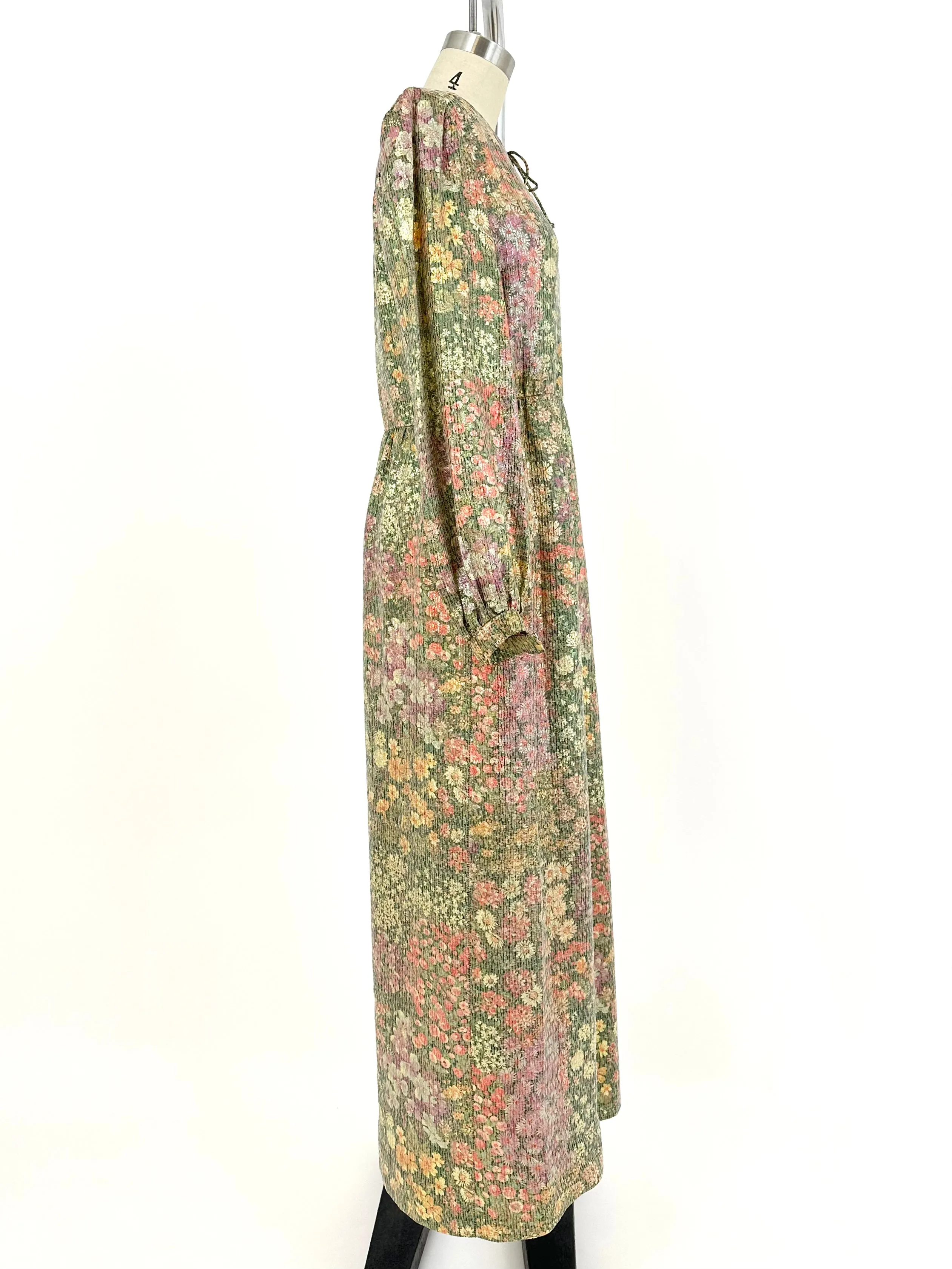 Oscar De La Renta Metallic Brocade Dress