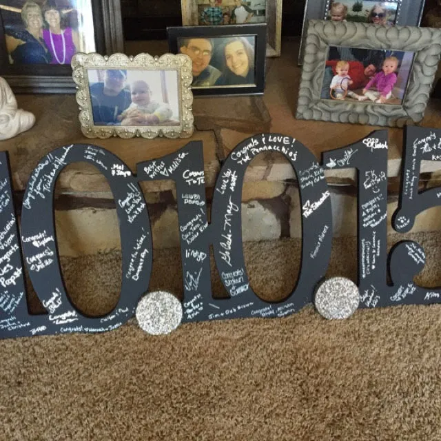 Oversized Wedding Date Sign
