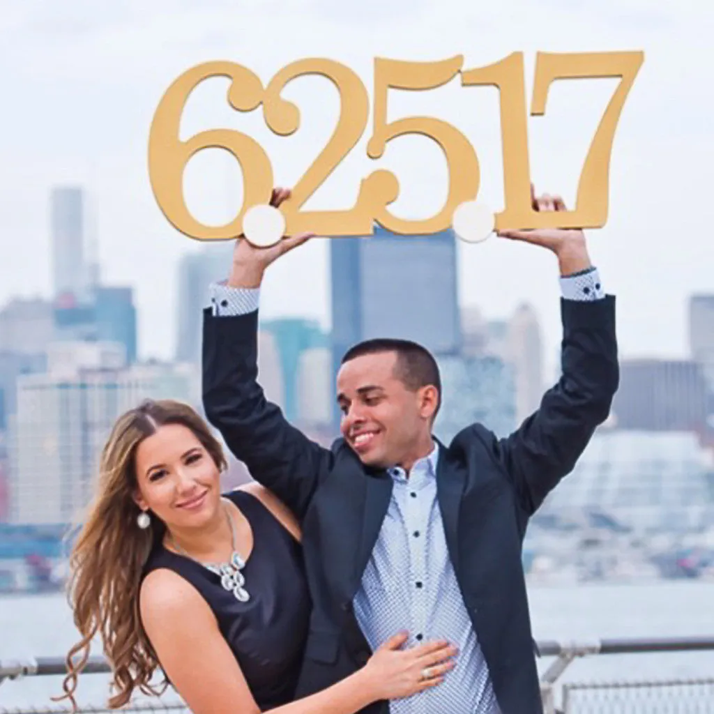 Oversized Wedding Date Sign