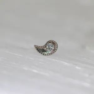 Paisley with Diamond Threadless End