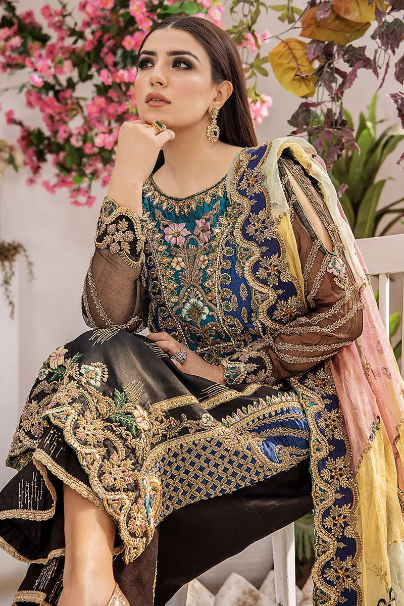 Pakistani Black Kameez Trouser Dupatta Wedding Dress