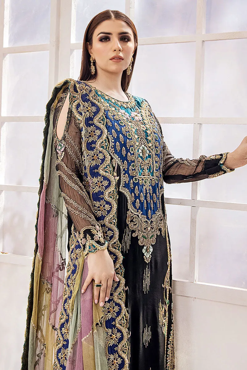 Pakistani Black Kameez Trouser Dupatta Wedding Dress