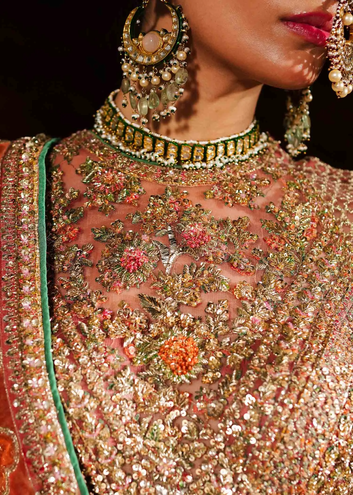 Pakistani Bridal Dress in Pishwas Frock Sharara Style