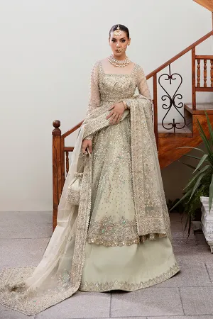 Pakistani Bridal Outfit in Frock Lehenga Dupatta Style