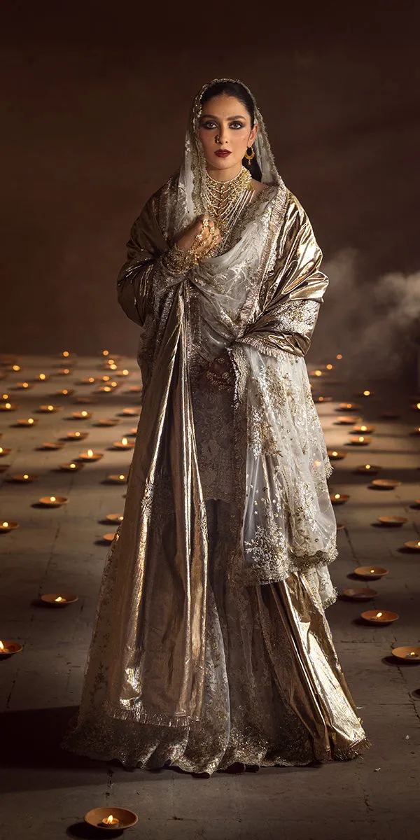 Pakistani Wedding Dress in Kameez and Gharara Style